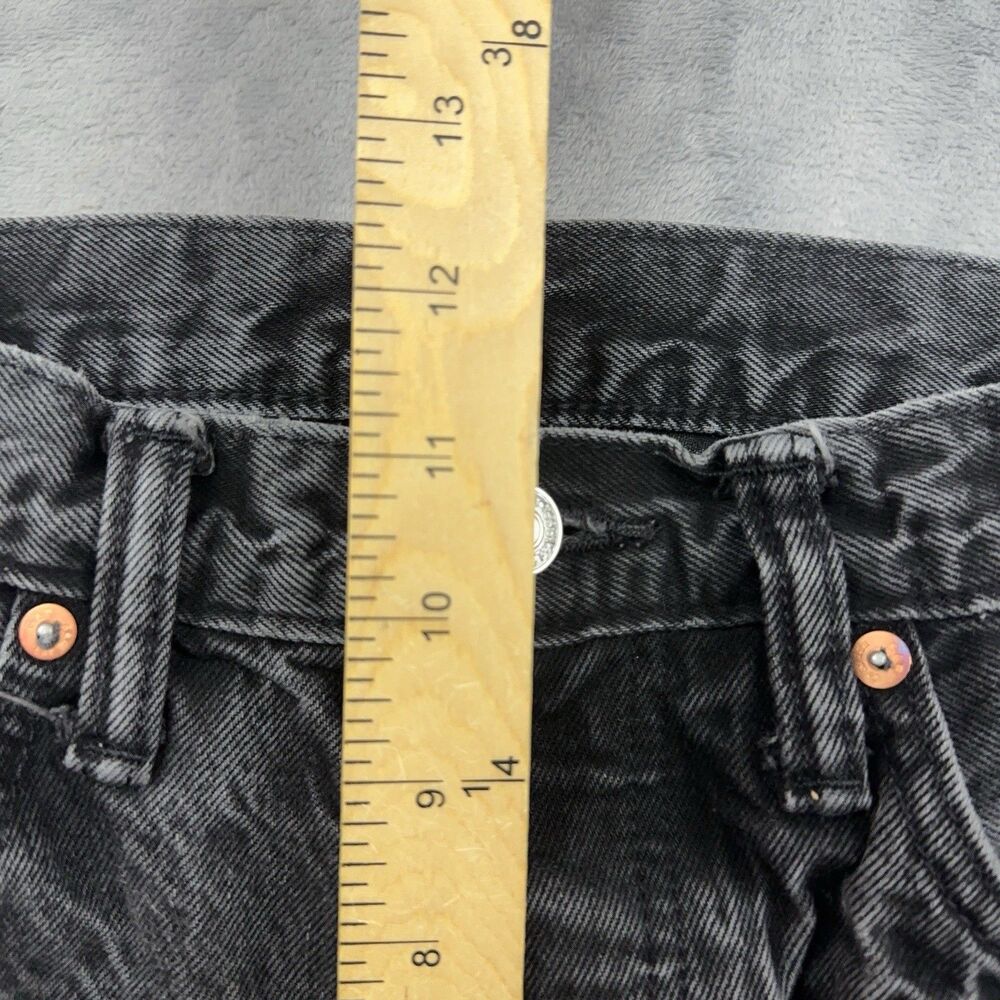 Gap 90's Loose Jeans Mens Size 30x32 Fits 29x30 Black Button Fly Grunge Denim - Picture 9 of 11